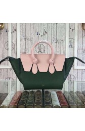 Replica Celine Tie Nano Top Handle Bag Original Leather CT98313 Green&Pink VS02287