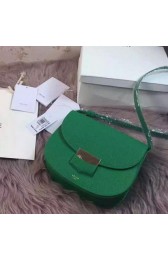Replica Celine Trotteur Bag Litchi Leather CTA4298 Green VS06026
