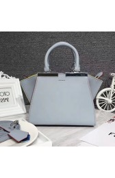 Replica Fendi 3Jours Tote Bag Light Blue Original Leather F280501 VS08173