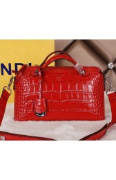 Replica Fendi Fall Winter 2015 Tote Bags Croco Leather F2350 Red VS06713