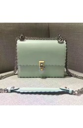 Replica Fendi Kan I Small Leather Mini Bag Light Green 8M0381 VS08659
