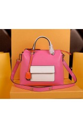 Replica Fendi Original Leather Tote Bag with Front Pocket F2351 Rose VS04741
