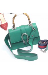 Replica Gucci Dionysus Leather Top Handle Bag Green 448075 VS03371