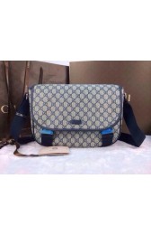 Replica Gucci GG Supreme Canvas Medium Messenger Bag 201732 Blue VS02679