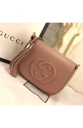Replica Gucci Soho Leather Chain Shoulder Bag Pink 323190 VS02328
