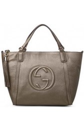 Replica Gucci Soho Original Leather Top Handle Bag 369176 Bronze VS01498