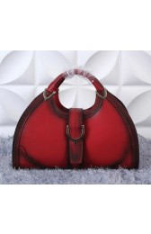 Replica Gucci Stirrup Leather Top Handle Bag 277514 Burgundy VS01349