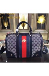 Replica Gucci Vintage Web Embroidered Bag Blue 406868 VS00940