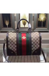 Replica Gucci Vintage Web Embroidered Bag Coffee 406868 VS04933
