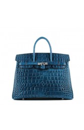Replica Hermes Birkin 35CM Tote Bag Royal Ostrich Leather H6089 Silver VS03365