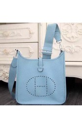 Replica Hermes Evelyne 32cm Messenger Bag H1188 SkyBlue VS01267