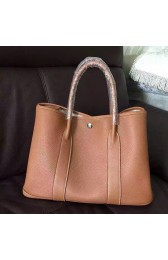 Replica Hermes Garden Party 36 30 Tote Bag in Imported Togo Leather Brown VS05049