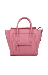 Replica High Quality Celine Luggage Micro Bag Original Leather CL88023 Pink VS03029