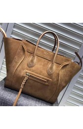 Replica High Quality Celine Luggage Phantom Bag Khaki Original Leather CL112520 VS00109