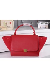 Replica High Quality Celine Trapeze Bag Suede Leather CL6608 Red VS05261