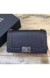 Replica High Quality Chanel Braided Calfskin Boy Chanel Bag Black A67086 VS05259
