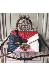 Replica Hot Gucci Queen Margaret Quilted Leather Top Handle Bag Multicolor 476531 VS01293