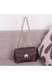 Replica Louis Vuitton Damier Ebene Canvas Colors And Materials Shoulder Bag N41596 Pink VS03607