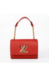 Replica Louis Vuitton EPI Leather Chain Louise Shoulder Bag M48618 Red VS08102