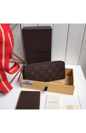 Replica Louis Vuitton Monogram Canvas Clemence Wallet Red M42119 VS05580