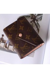 Replica Louis Vuitton Monogram Canvas Victorine Wallet Rose Ballerine M41938 VS08552