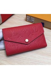 Replica Louis Vuitton Monogram Empreinte Wallet Red M60541 VS07647