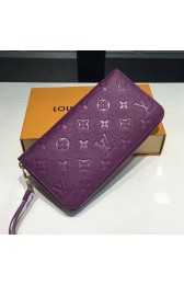 Replica Louis Vuitton Monogram Empreinte Zippy Long Wallet Purple M60571 VS04989