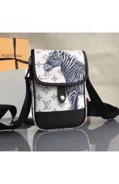 Replica Louis Vuitton Monogram Savane Canvas Messenger BB White M54247 VS05305