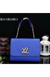 Replica Louis Vuitton Original Leather Twist Bag M48618 Blue VS05182