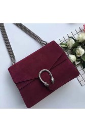 Replica Luxury Gucci Dionysus Large Suede Shoulder Bag Burgundy 403348 VS04284