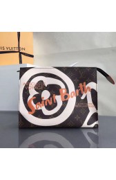 Replica Luxury Louis Vuitton Monogram Canvas Toiletry Pouch 26 Pink M44136 VS09866
