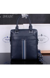 Replica Luxury Prada Smooth Leather Tote Bag M38422 Royal VS03222