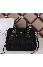 Replica Prada BN1336 Gaufre Nylon Fabric Tote Bags Black VS02490