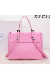 Replica Prada Calfskin Leather Tote Bag BN2789 Pink VS05670