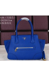 Replica PRADA Grainy Calfskin Leather Tote Bag BN8256 Royal VS00992