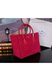 Replica Prada Nubuck Leather Tote Bag BN2619 Rose VS02071