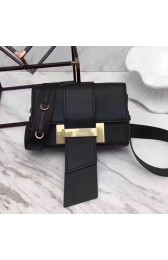 Replica Prada Plex Ribbon Calf Leather Bag Black 1BD068 VS01934