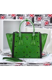 Replica Prada Saffiano Calfskin Leather Tote Bag 2619E in Green LSS VS01518