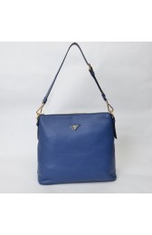 Replica Prada Shoulder Hobo Bag BR5088 in Blue Original Clafskin Leather XZ VS09292
