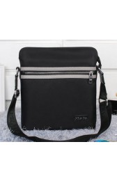 Replica Prada Vela Fabric Messenger Bags P85941 Black VS06687