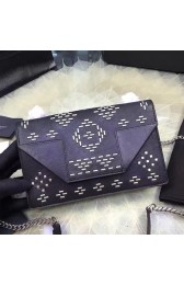 Replica Saint Laurent Betty Black Studded Calfskin Shoulder Bag Y122210 VS01030