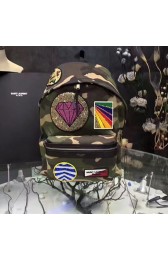 Replica Saint Laurent City Multi-patch Backpack 437087 VS01899