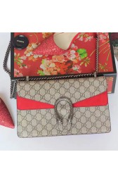 Replica Top Gucci Dionysus GG Supreme Shoulder Bag Red 400249 VS09371