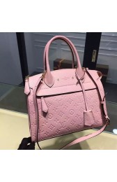 Replica Top Louis Vuitton Monogram Empreinte Pont-neuf MM Pink M41752 VS09017