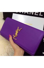 Replica Yves Saint Laurent Classic Monogramme Clutch 30210 Purple VS07826