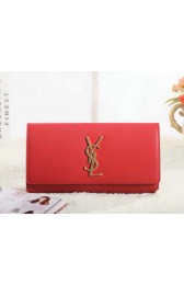Saint Laurent Classic Monogramme Clutch Cannage Pattern Y5486 Red VS00574
