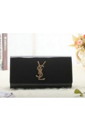Saint Laurent Classic Monogramme Clutch Patent Y5486 Black VS08257