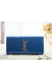 Saint Laurent Classic Monogramme Clutch Patent Y5486 Royal VS01771