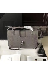 Saint Laurent Medium Charlotte Messenger Bag Grey 466561 VS00722