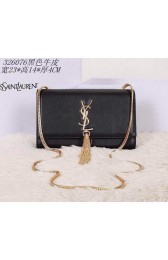 Saint Laurent mini Monogramme Cross-body Shoulder Bag 326076 Black VS01505